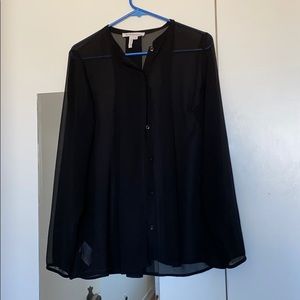 Sheer black top